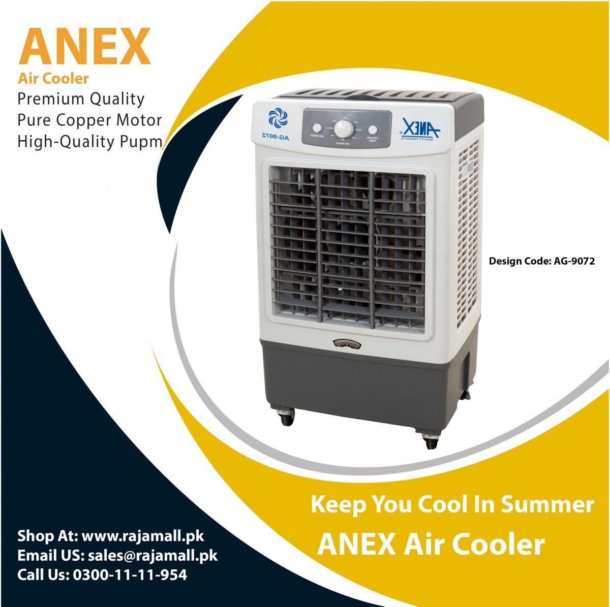 Anex Deluxe Room Air Cooler AG-9072